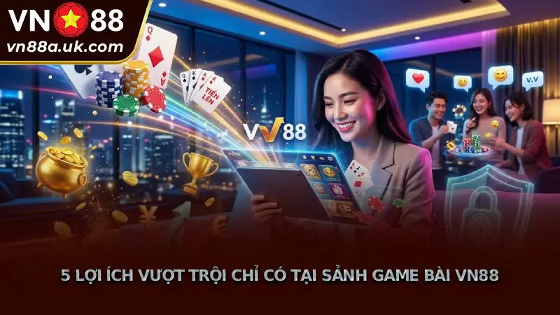 5 Lợi Ích Vượt Trội Chỉ Có Tại Sảnh Game Bài VN88